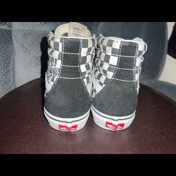 Vans Old Skool Checkerboard Skateboarding High Tops size 9.5 - Picture 9 of 14